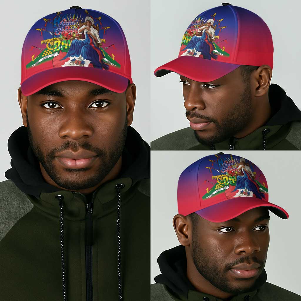Catherine Flon Haiti Flag Day Classic Cap Ayiti Cherie Coat Of Arms