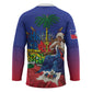 Catherine Flon Haiti Flag Day Hockey Jersey Ayiti Cherie Coat Of Arms