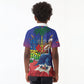 Catherine Flon Haiti Flag Day Kid Polo Shirt Ayiti Cherie Coat Of Arms