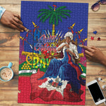 Catherine Flon Haiti Flag Day Puzzle Ayiti Cherie Coat Of Arms