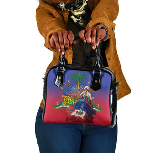 Catherine Flon Haiti Flag Day Shoulder Handbag Ayiti Cherie Coat Of Arms