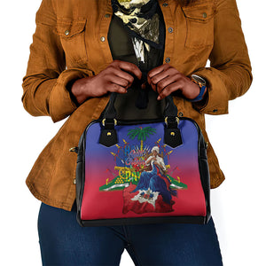 Catherine Flon Haiti Flag Day Shoulder Handbag Ayiti Cherie Coat Of Arms