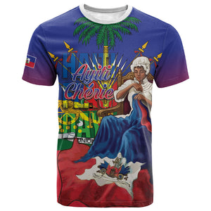 Catherine Flon Haiti Flag Day T shirt Ayiti Cherie Coat Of Arms