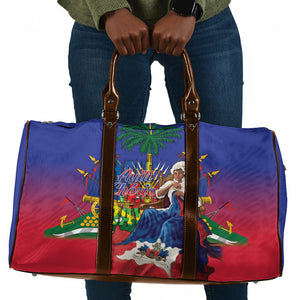 Catherine Flon Haiti Flag Day Travel Bag Ayiti Cherie Coat Of Arms