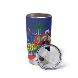 Catherine Flon Haiti Flag Day Tumbler Cup Ayiti Cherie Coat Of Arms