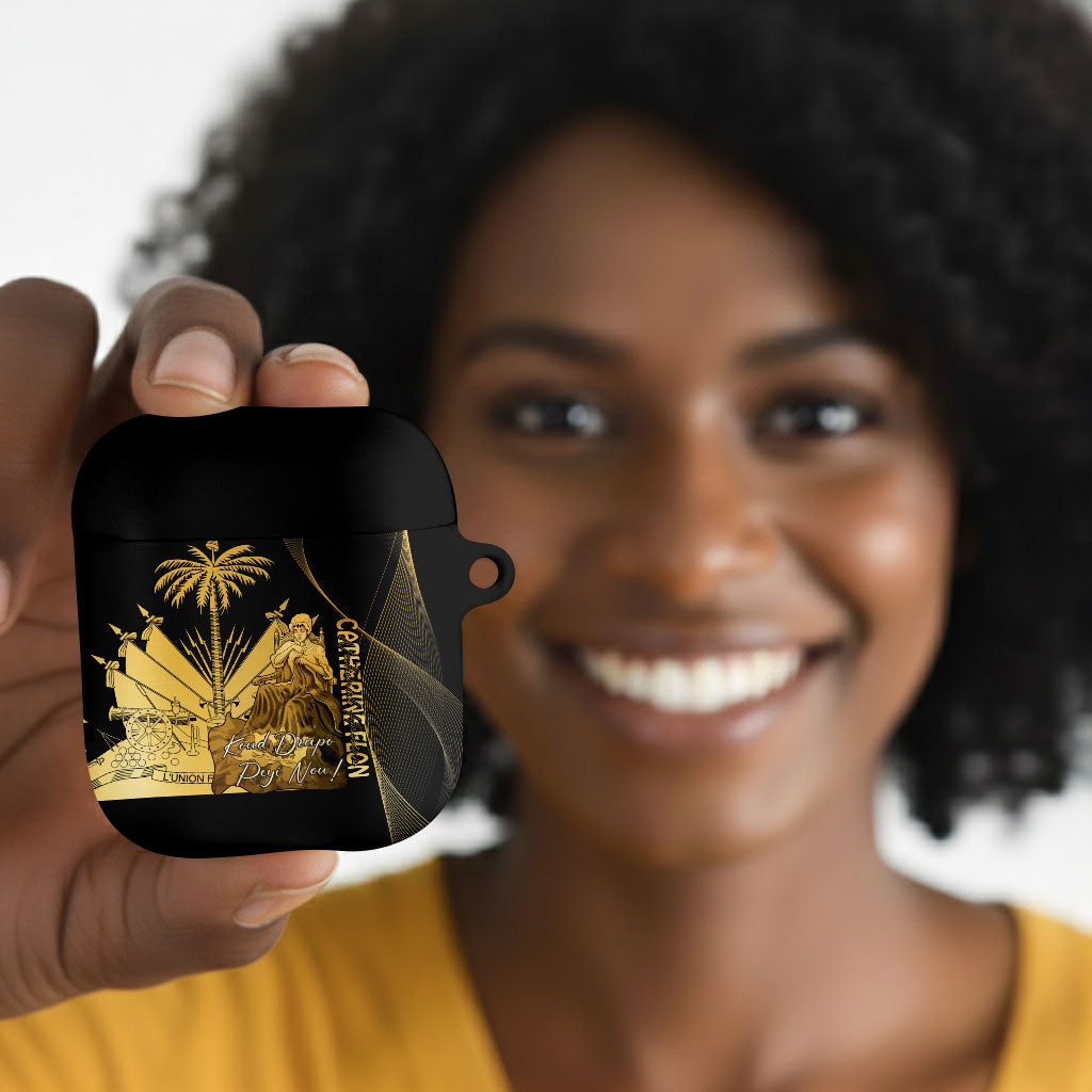 Catherine Flon Haiti Flag Day AirPods Case National Heroine Koud Drapo Peyi Nou