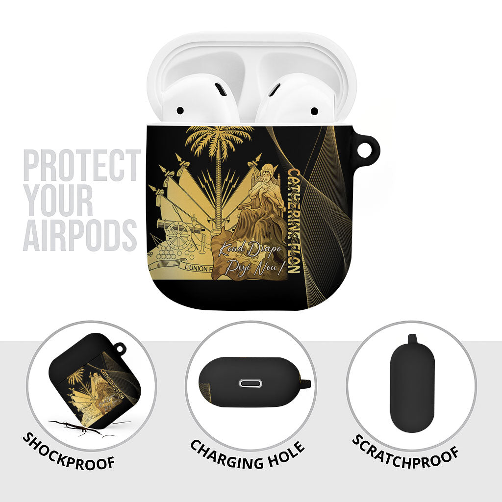 Catherine Flon Haiti Flag Day AirPods Case National Heroine Koud Drapo Peyi Nou
