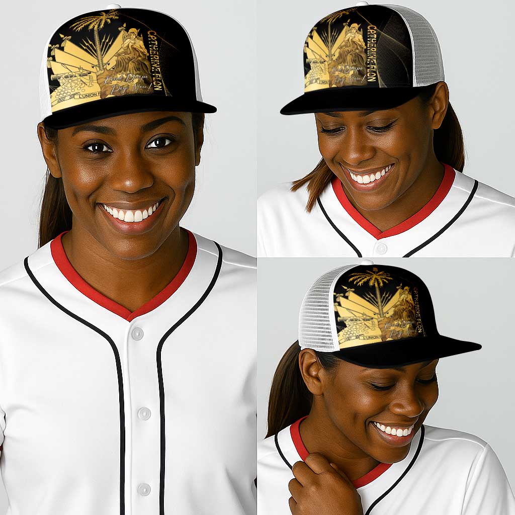 Catherine Flon Haiti Flag Day Baseball Net Cap National Heroine Koud Drapo Peyi Nou