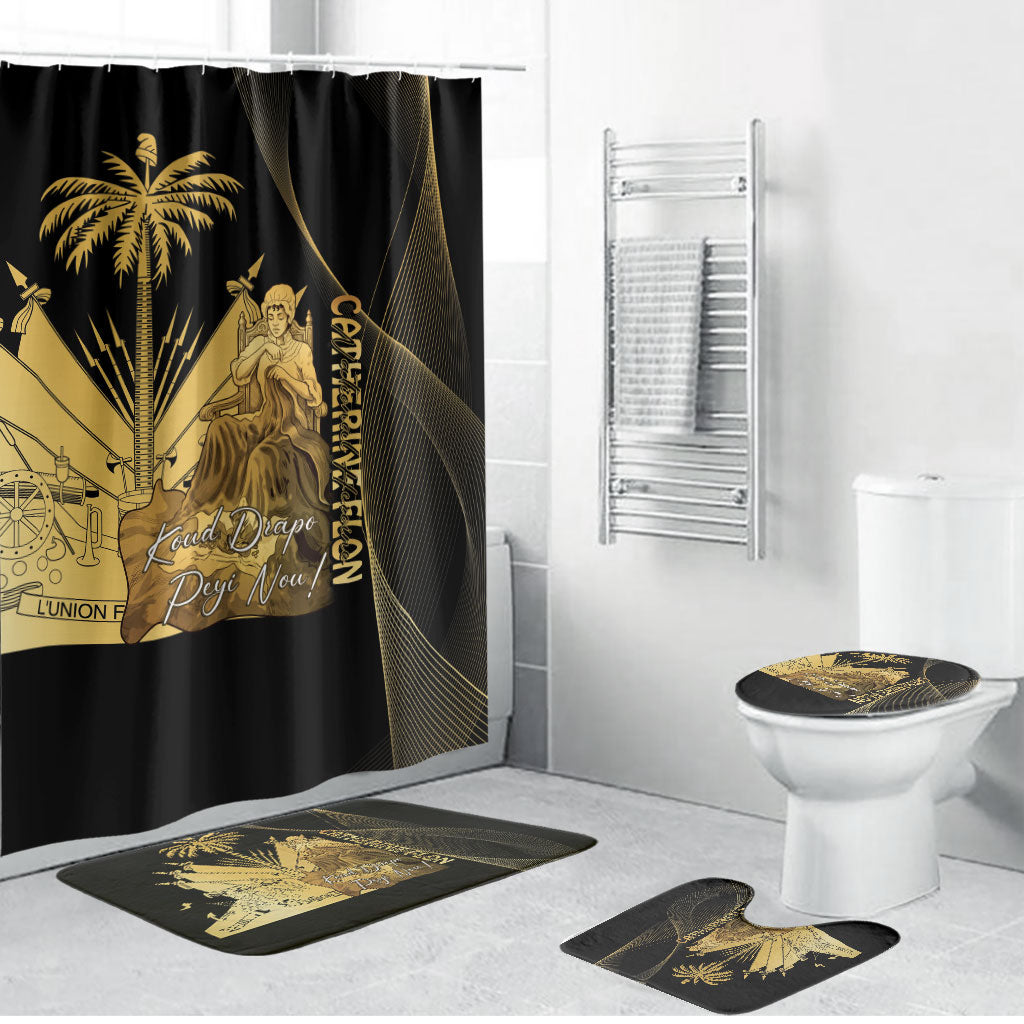 Catherine Flon Haiti Flag Day Bathroom Set National Heroine Koud Drapo Peyi Nou