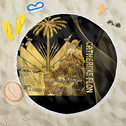 Catherine Flon Haiti Flag Day Beach Blanket National Heroine Koud Drapo Peyi Nou
