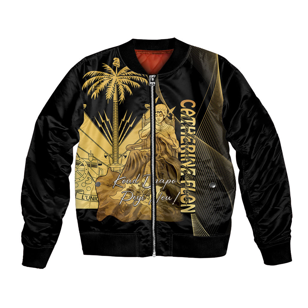 Catherine Flon Haiti Flag Day Bomber Jacket National Heroine Koud Drapo Peyi Nou