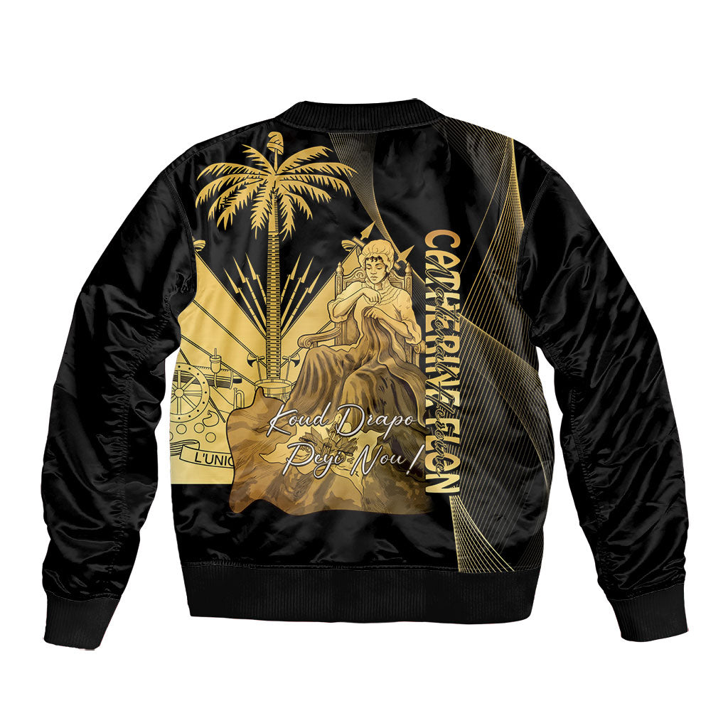 Catherine Flon Haiti Flag Day Bomber Jacket National Heroine Koud Drapo Peyi Nou