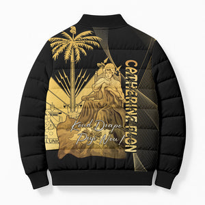 Catherine Flon Haiti Flag Day Bomber Puffer Jacket National Heroine Koud Drapo Peyi Nou