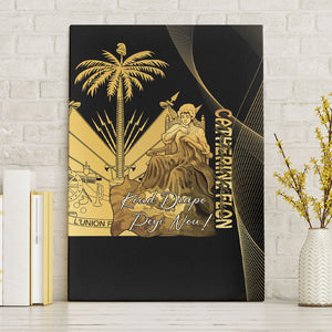 Catherine Flon Haiti Flag Day Canvas Wall Art National Heroine Koud Drapo Peyi Nou