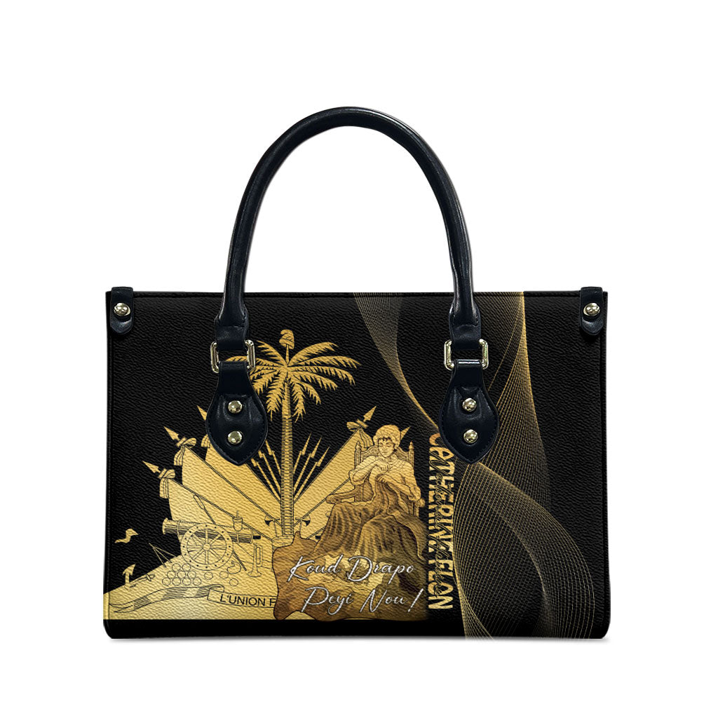 Catherine Flon Haiti Flag Day Leather Bag National Heroine Koud Drapo Peyi Nou