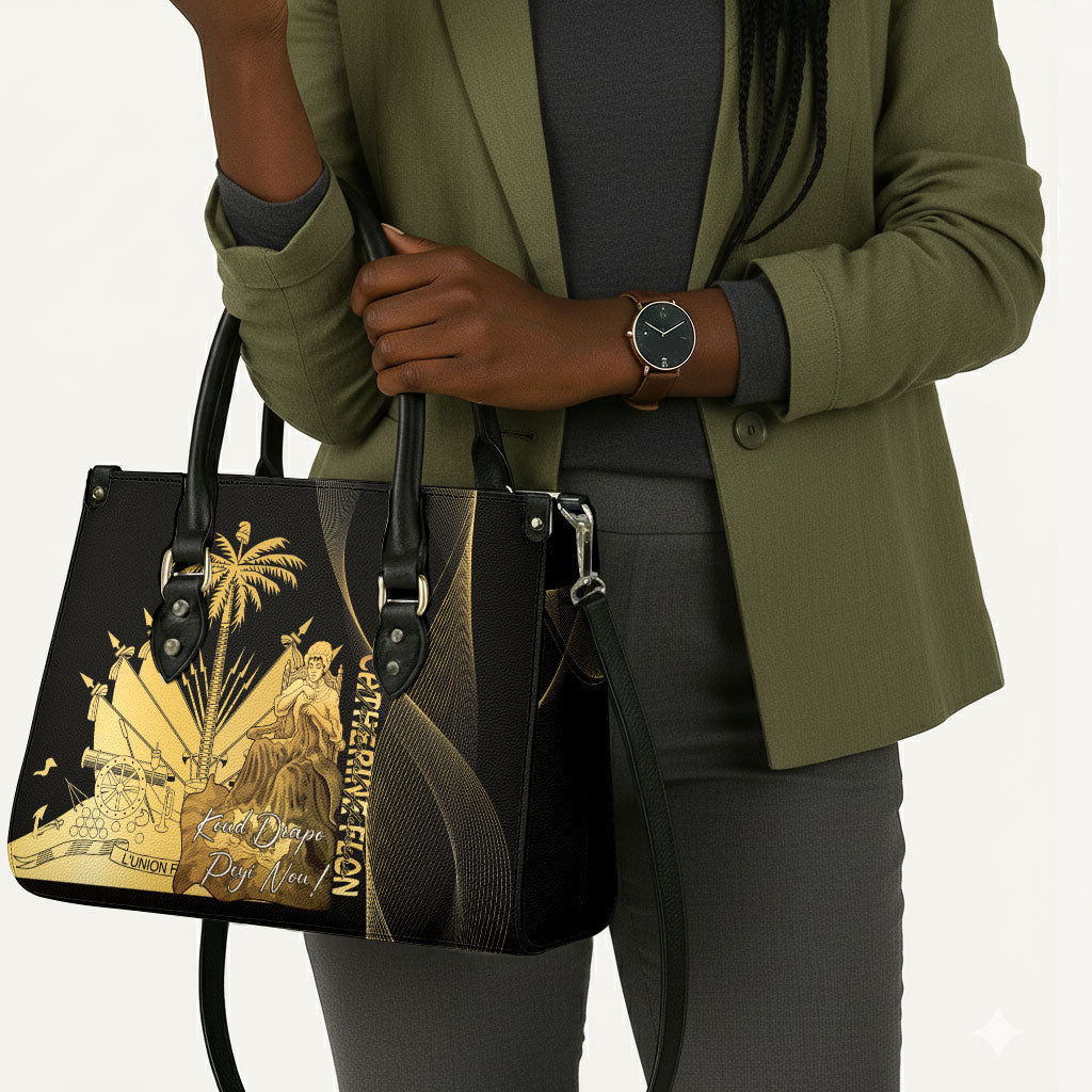 Catherine Flon Haiti Flag Day Leather Bag National Heroine Koud Drapo Peyi Nou