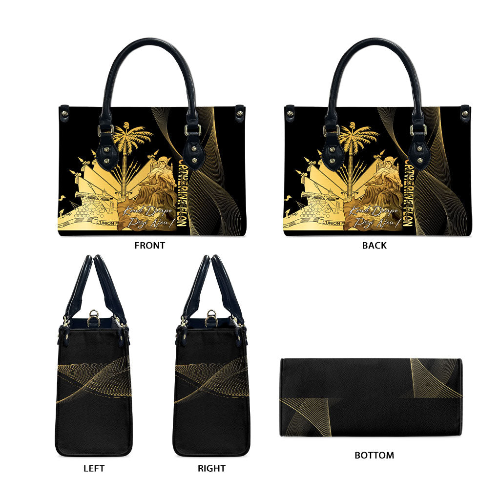 Catherine Flon Haiti Flag Day Leather Bag National Heroine Koud Drapo Peyi Nou