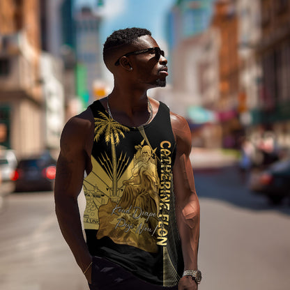 Catherine Flon Haiti Flag Day Men Tank Top National Heroine Koud Drapo Peyi Nou