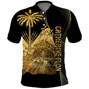 Catherine Flon Haiti Flag Day Polo Shirt National Heroine Koud Drapo Peyi Nou
