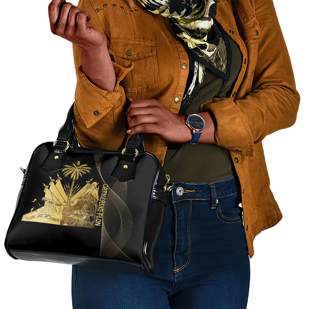 Catherine Flon Haiti Flag Day Shoulder Handbag National Heroine Koud Drapo Peyi Nou