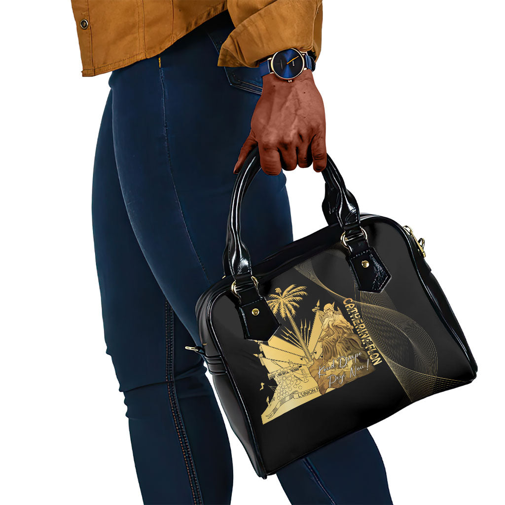 Catherine Flon Haiti Flag Day Shoulder Handbag National Heroine Koud Drapo Peyi Nou