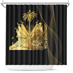 Catherine Flon Haiti Flag Day Shower Curtain National Heroine Koud Drapo Peyi Nou