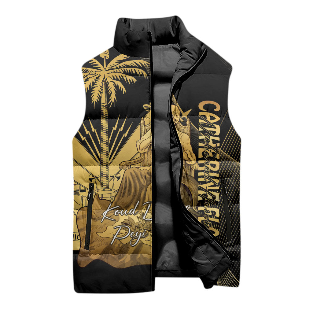 Catherine Flon Haiti Flag Day Sleeveless Puffer Jacket National Heroine Koud Drapo Peyi Nou