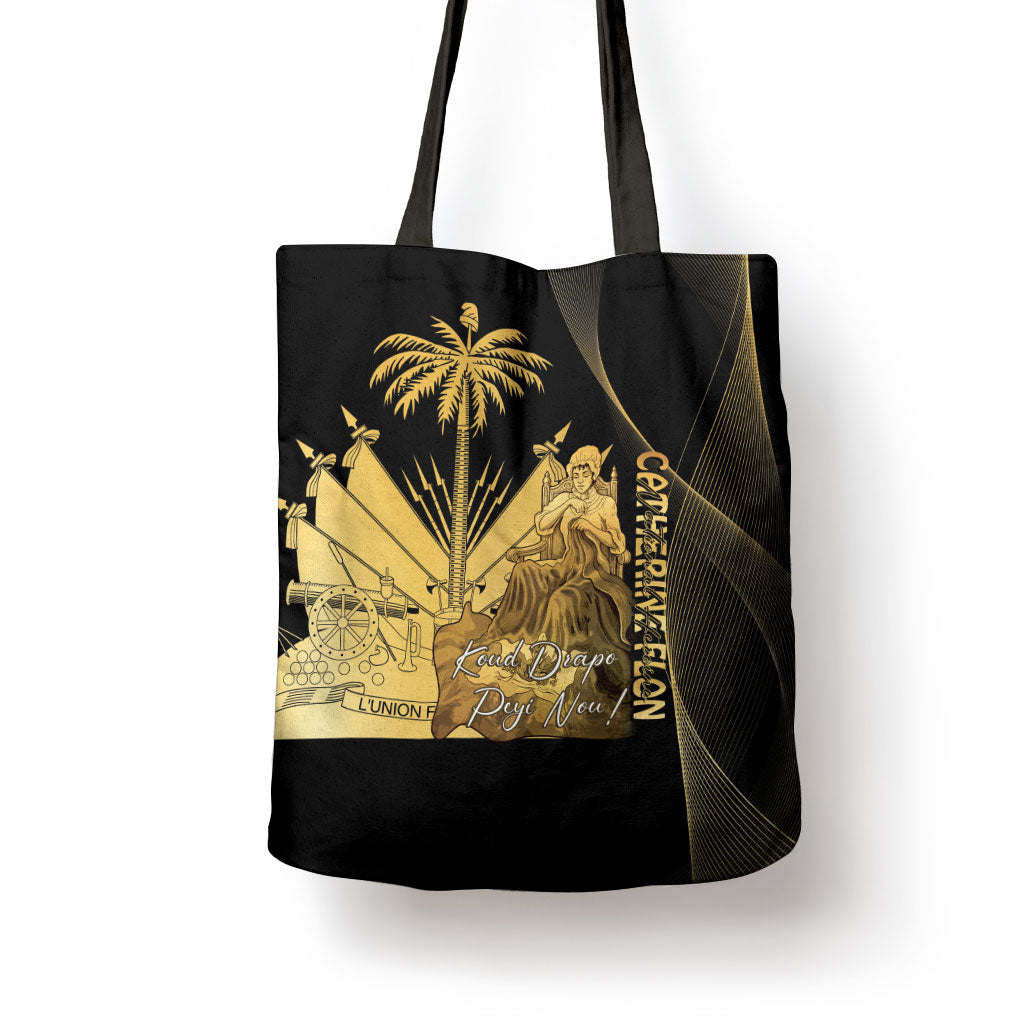 Catherine Flon Haiti Flag Day Tote Bag National Heroine Koud Drapo Peyi Nou