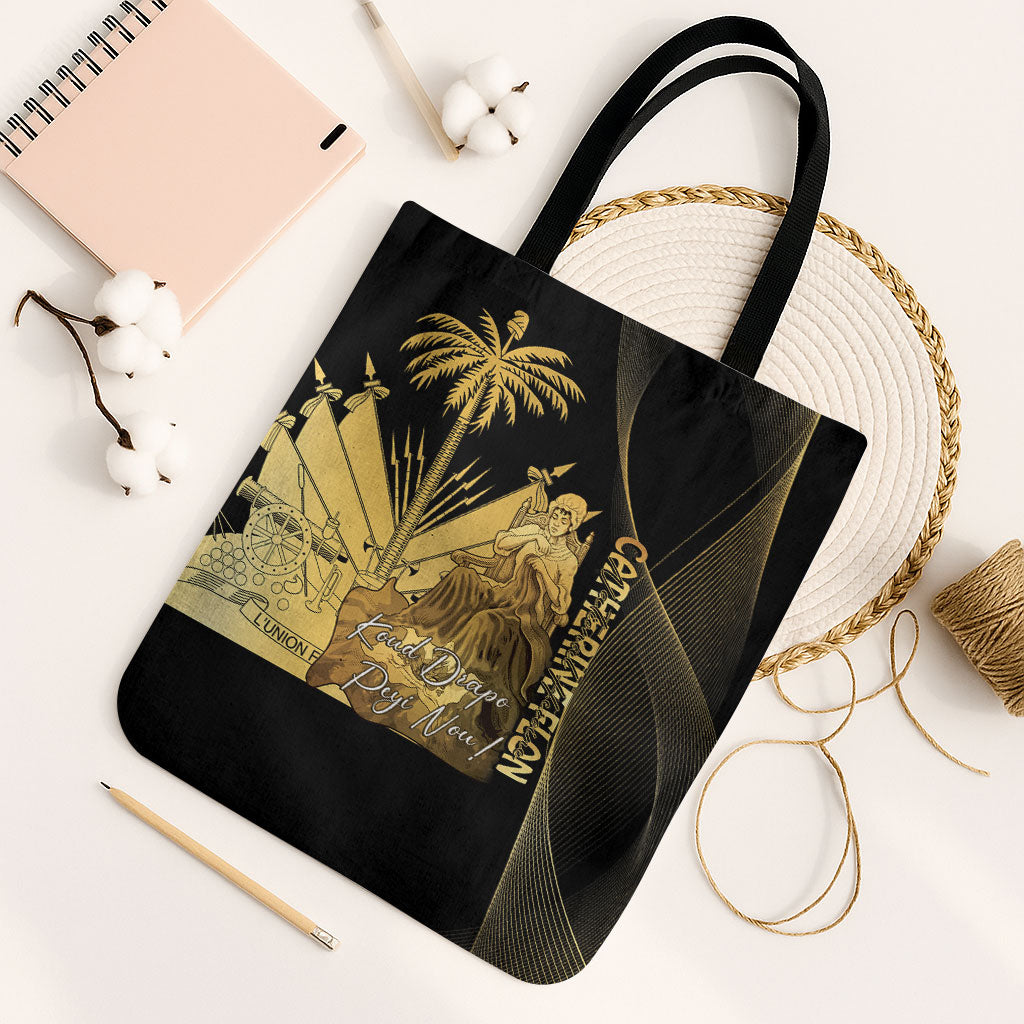 Catherine Flon Haiti Flag Day Tote Bag National Heroine Koud Drapo Peyi Nou