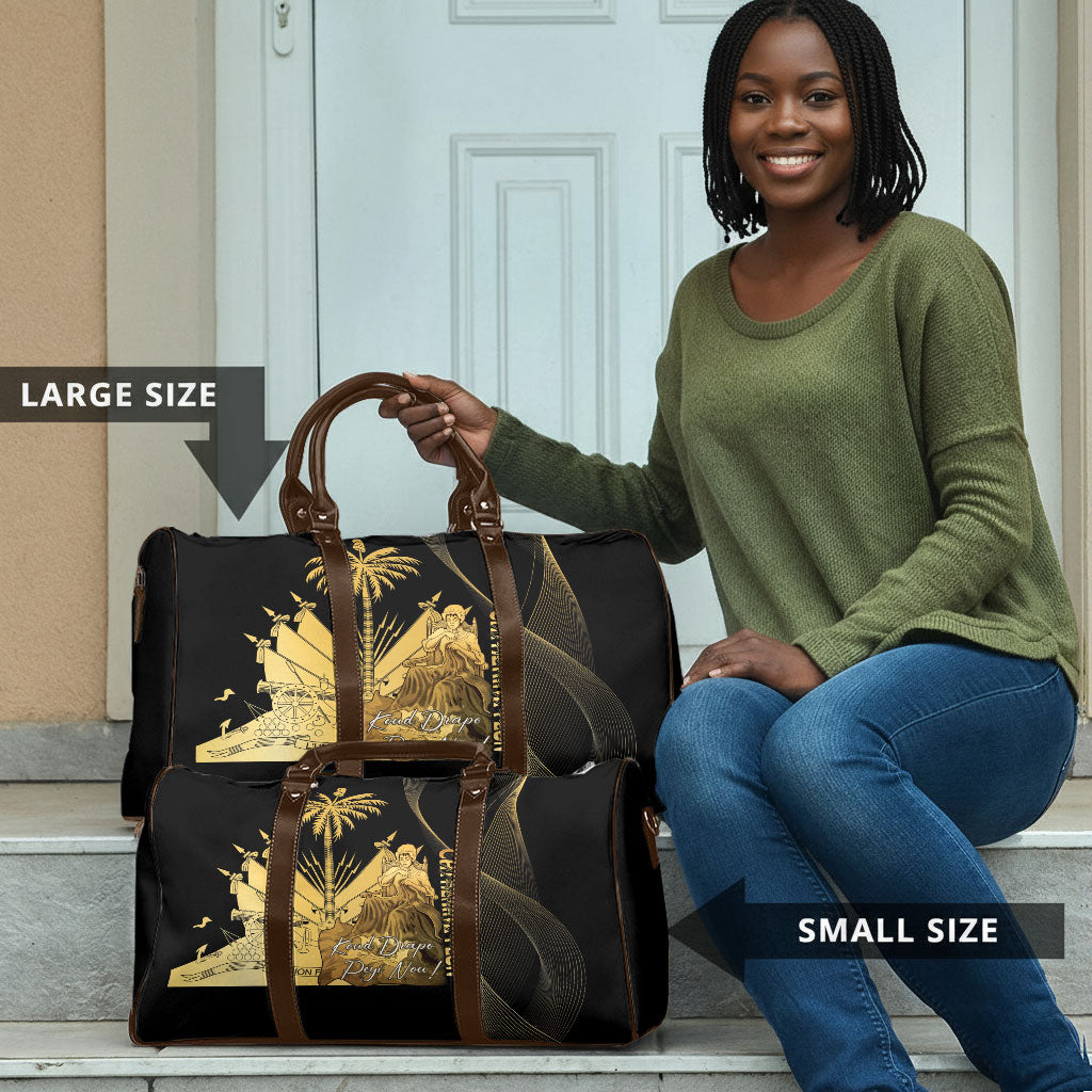 Catherine Flon Haiti Flag Day Travel Bag National Heroine Koud Drapo Peyi Nou
