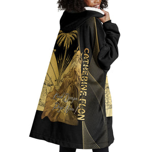 Catherine Flon Haiti Flag Day Wearable Blanket Hoodie National Heroine Koud Drapo Peyi Nou