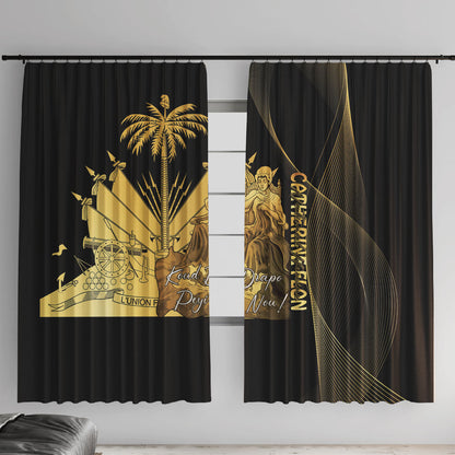 Catherine Flon Haiti Flag Day Window Curtain National Heroine Koud Drapo Peyi Nou