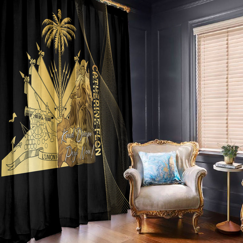 Catherine Flon Haiti Flag Day Window Curtain National Heroine Koud Drapo Peyi Nou