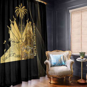 Catherine Flon Haiti Flag Day Window Curtain National Heroine Koud Drapo Peyi Nou
