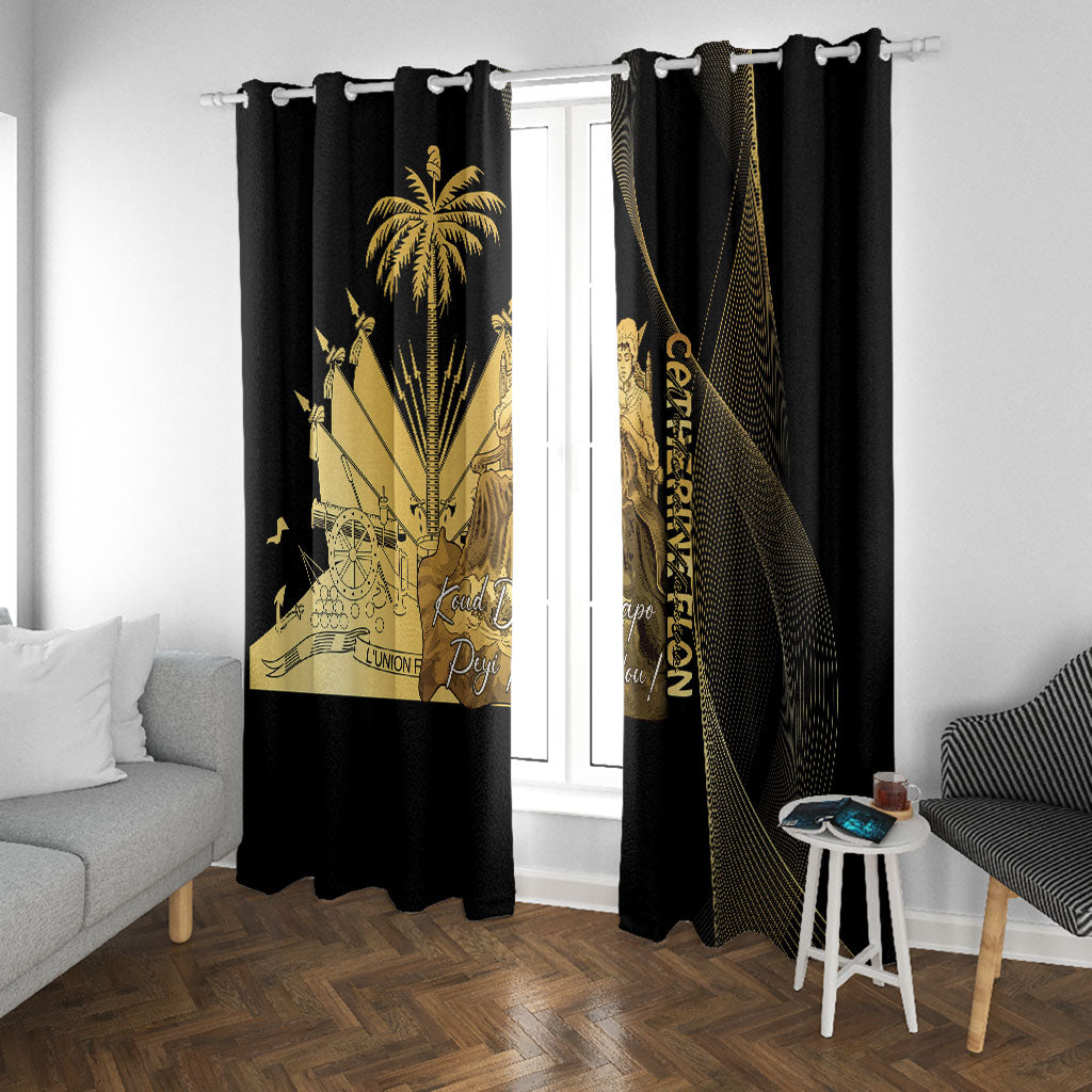 Catherine Flon Haiti Flag Day Window Curtain National Heroine Koud Drapo Peyi Nou