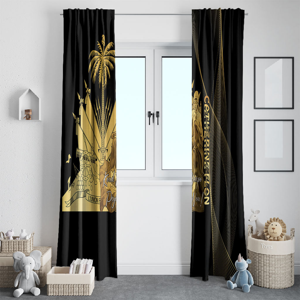 Catherine Flon Haiti Flag Day Window Curtain National Heroine Koud Drapo Peyi Nou