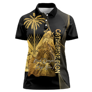 Catherine Flon Haiti Flag Day Women Polo Shirt National Heroine Koud Drapo Peyi Nou