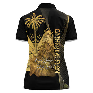 Catherine Flon Haiti Flag Day Women Polo Shirt National Heroine Koud Drapo Peyi Nou