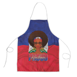 Haiti Flag Day Apron Haitian Women Proud Flag Wave Style