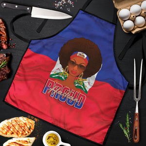 Haiti Flag Day Apron Haitian Women Proud Flag Wave Style