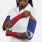 Personalized Haiti Flag Day Arm Sleeves Haitian Women Proud Flag Wave Style