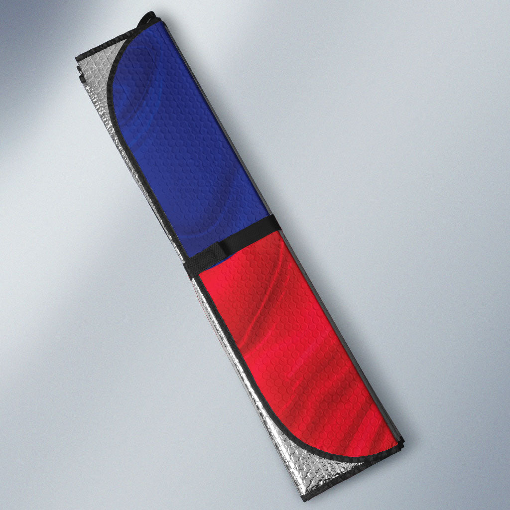 Haiti Flag Day Auto Sun Shade Haitian Women Proud Flag Wave Style