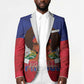 Personalized Haiti Flag Day Blazer Haitian Women Proud Flag Wave Style