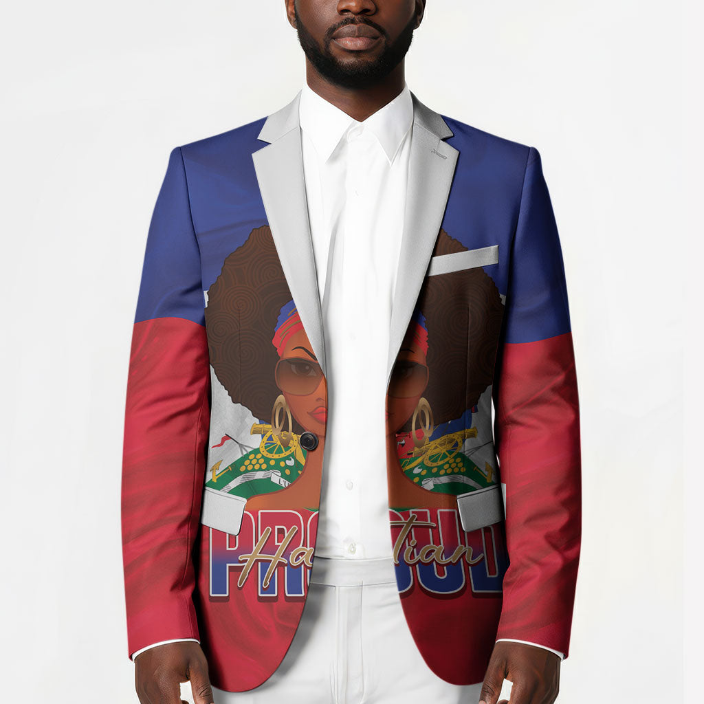 Personalized Haiti Flag Day Blazer Haitian Women Proud Flag Wave Style