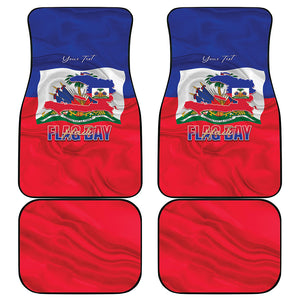 Personalized Haiti Flag Day Car Mats Haitian Women Proud Flag Wave Style