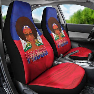 Haiti Flag Day Car Seat Cover Haitian Women Proud Flag Wave Style