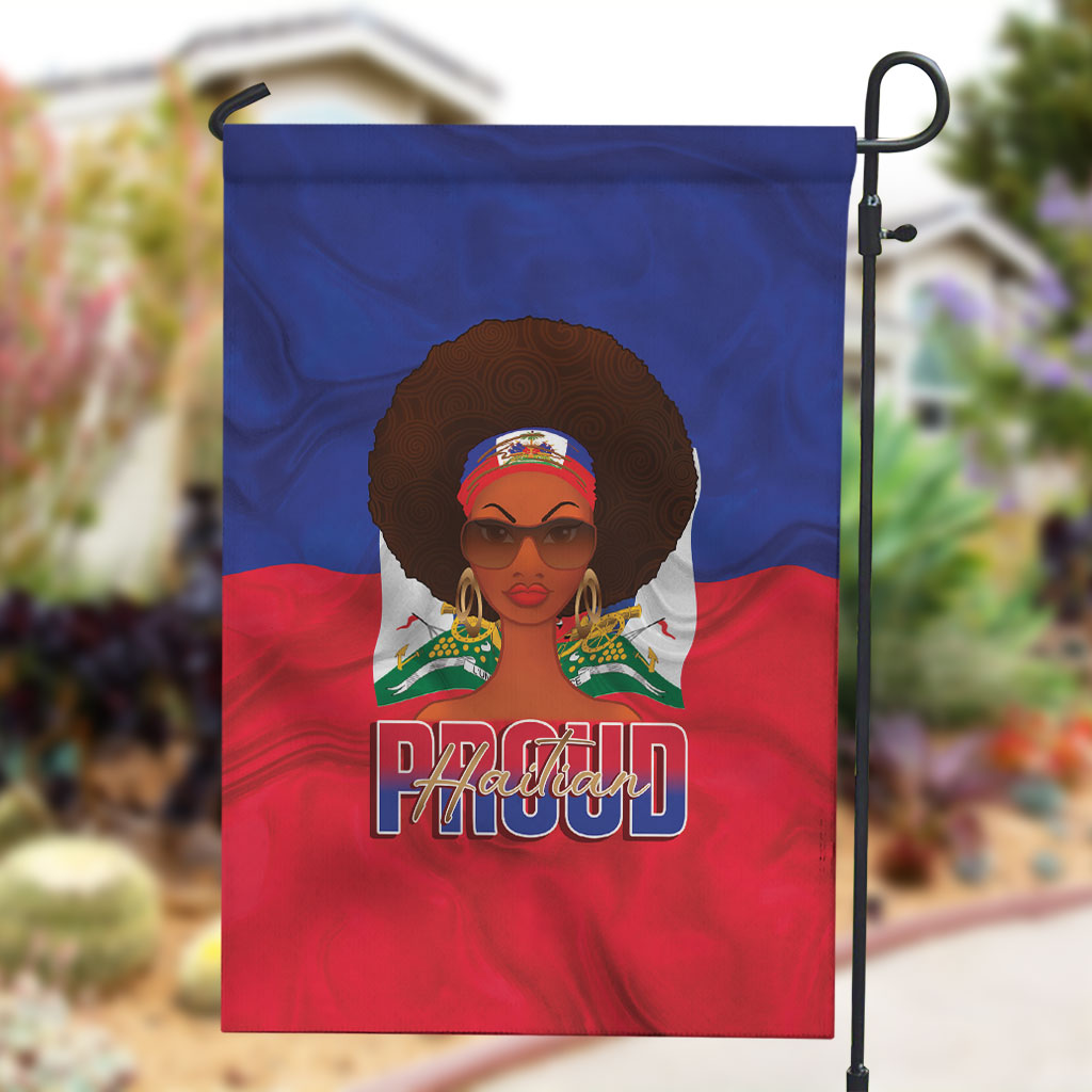 Haiti Flag Day Garden Flag Haitian Women Proud Flag Wave Style