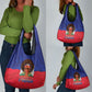 Haiti Flag Day Grocery Bag Haitian Women Proud Flag Wave Style