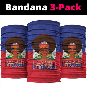 Haiti Flag Day Neck Gaiter Haitian Women Proud Flag Wave Style