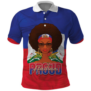 Personalized Haiti Flag Day Polo Shirt Haitian Women Proud Flag Wave Style